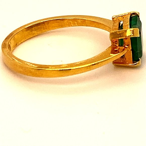 Columbian Emerald 2.02ct Solid 22K Gold Ring - Picture 4 of 7